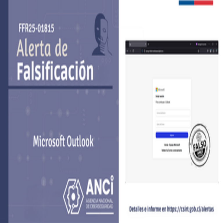 Falsificación de correos en Microsoft Outlook