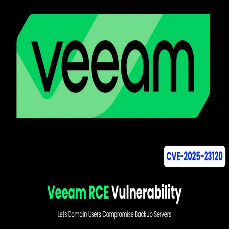Vulnerabilidad de Ejecución Remota de Código en Veeam Permite a Cualquier Usuario del Dominio Comprometer los Servidores de Respaldo