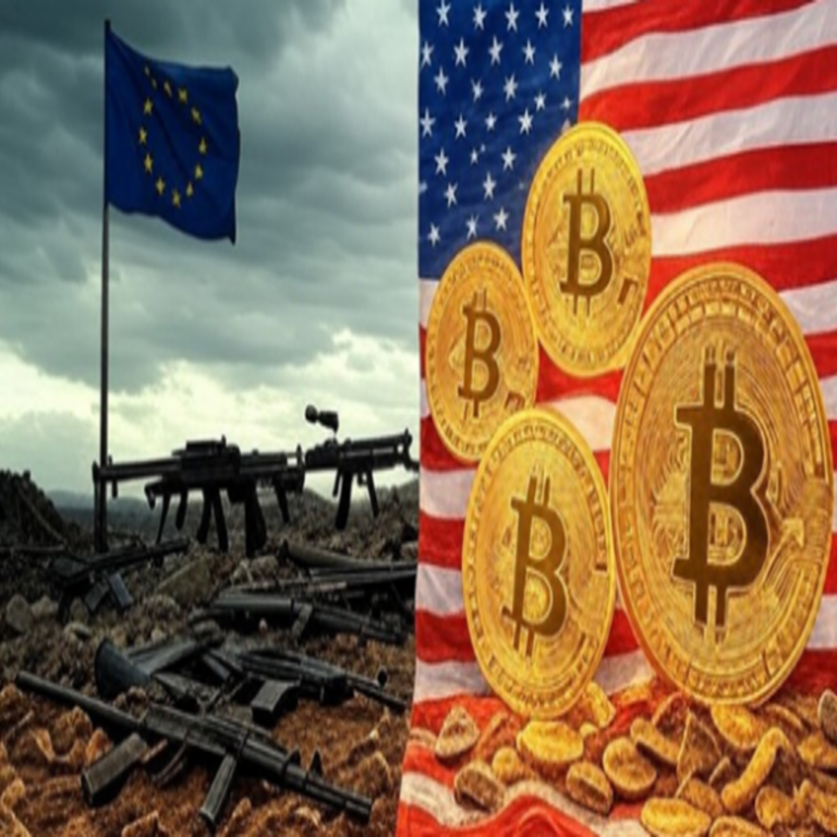 Europa busca financiamiento estatal para adquirir armamento, contrastando con el interés de Estados Unidos en las criptomonedas.