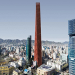 “Torre Barcelona: el asombroso edificio giratorio de España, construido en hormigón rojo y con una altura cercana a los 200 metros”