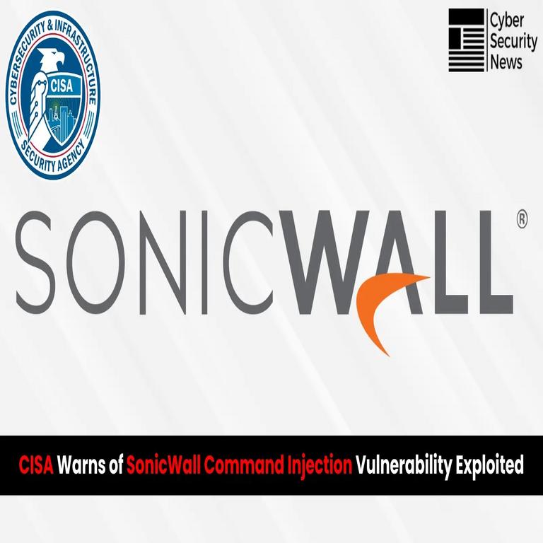 CISA alerta sobre vulnerabilidad de inyección de comandos en SonicWall explotada activamente