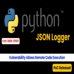 Vulnerabilidad en el registrador JSON de Python permite ejecución remota de código
