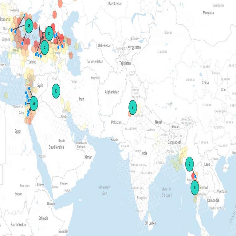Aumentan los ataques de suplantación de GPS en Oriente Medio y el Sudeste Asiático