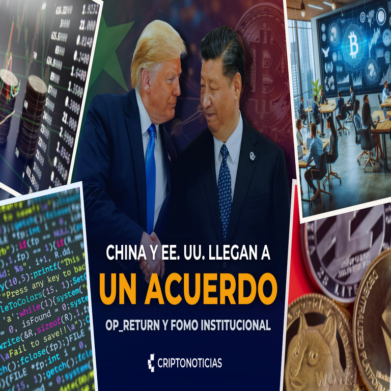 El acuerdo entre China y Estados Unidos resulta favorable para el bitcoin, como se detalla en el resumen informativo.