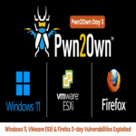 Vulnerabilidades de día cero en Windows 11, VMware ESXi y Firefox explotadas activamente.