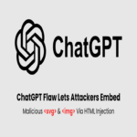 Una vulnerabilidad en ChatGPT permite a atacantes incrustar SVG e imágenes maliciosas en chats compartidos.