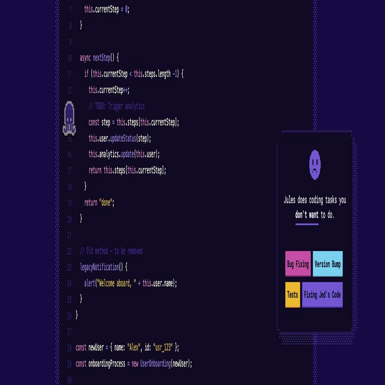 Google ha desarrollado una IA agéntica denominada Jules, capaz de programar de forma autónoma, posicionándose como competencia directa para OpenAI.