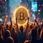 La comunidad de Bitcoin celebra el alcance de un nuevo récord en el valor de la criptomoneda.