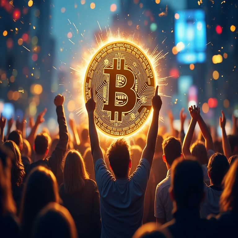La comunidad de Bitcoin celebra el alcance de un nuevo récord en el valor de la criptomoneda.