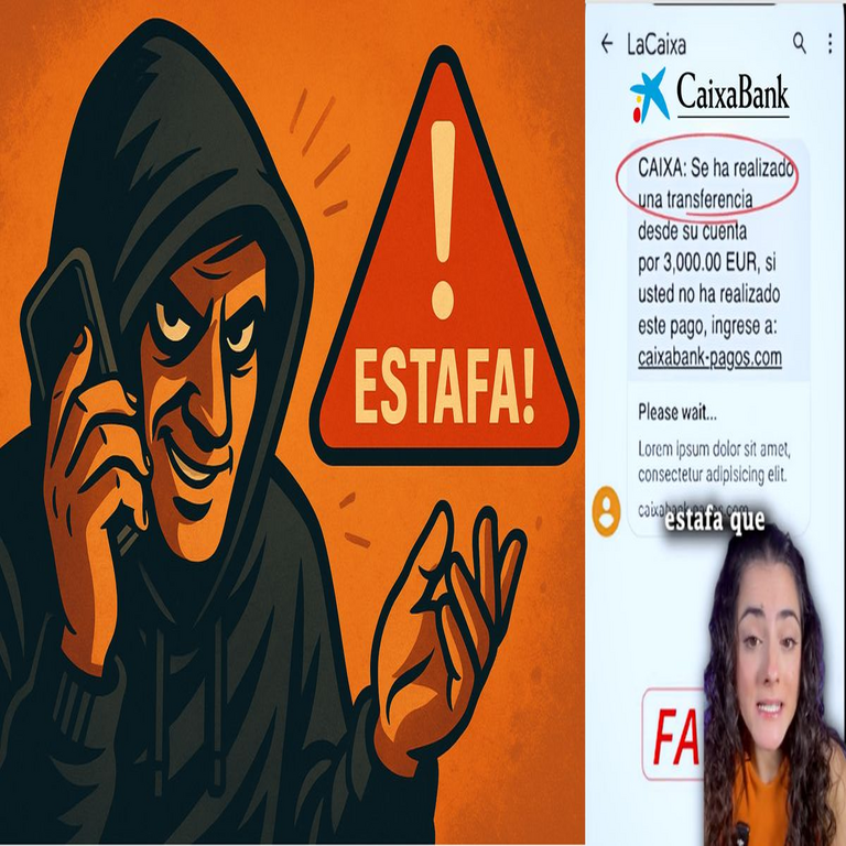 Experta en seguridad informática advierte a los clientes de CaixaBank sobre una nueva modalidad de fraude digital.