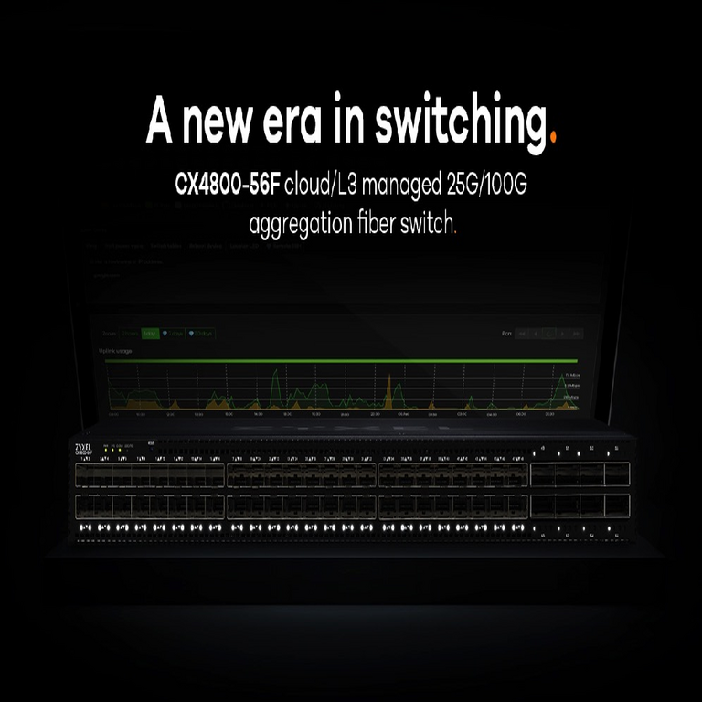 CX4800-56F: nuevo conmutador de fibra óptica con capacidad de 100G.