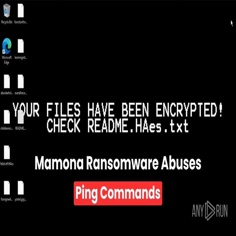 Nuevo ataque del ransomware Mamona compromete equipos Windows mediante el abuso de comandos Ping