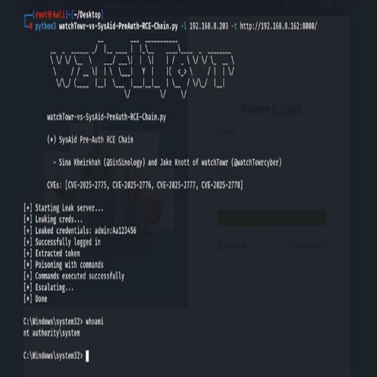 SysAid corrige cuatro vulnerabilidades críticas que permitían ejecución remota de código sin autenticación en su versión local.