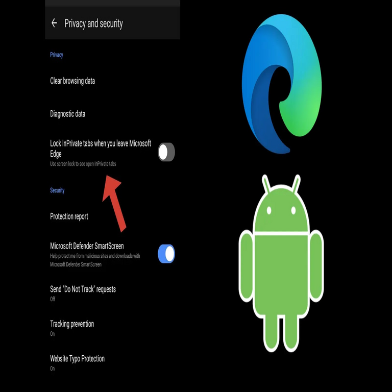Microsoft Edge para Android incorpora bloqueo de pestañas InPrivate con autenticación mediante PIN y biométrica.