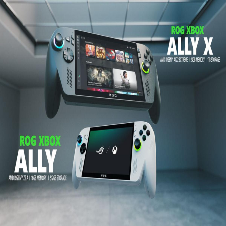 Microsoft y ASUS anuncian el lanzamiento de las consolas portátiles ROG Xbox Ally y Ally X, que estarán disponibles este año.