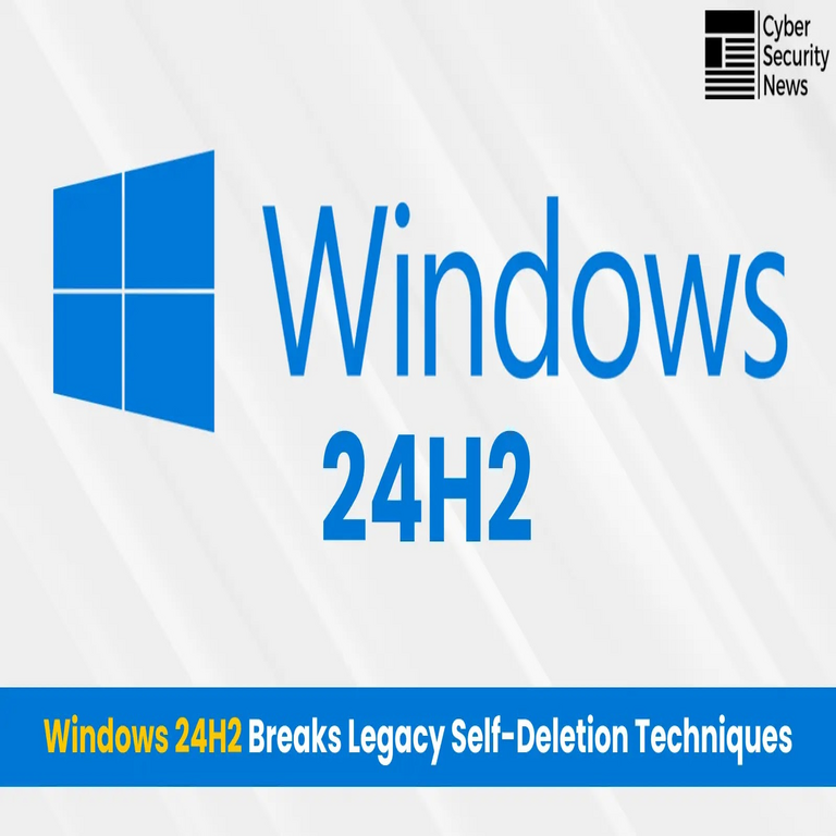 Windows 11 24H2 interrumpe la técnica de autoborrado utilizada para evadir detección de malware.