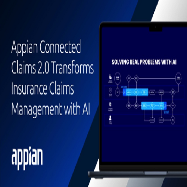 Appian presenta Connected Claims 2.0 con inteligencia artificial para compañías de seguros.