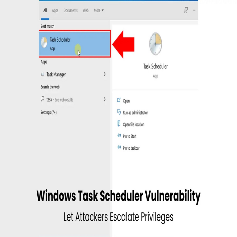 Vulnerabilidad en el Programador de Tareas de Windows permite a atacantes escalar privilegios.