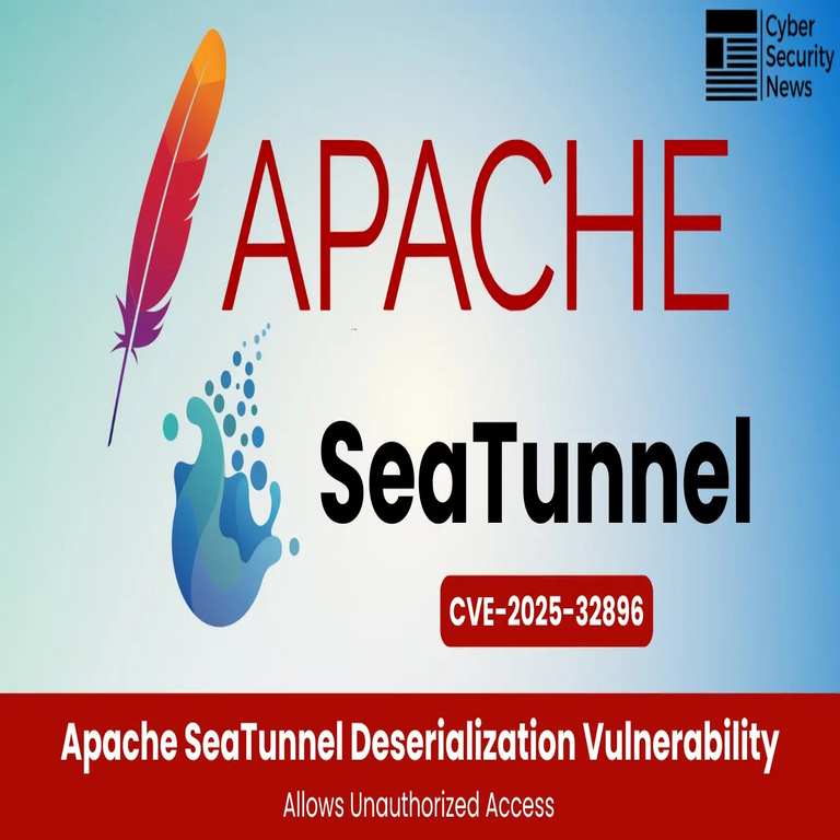 Vulnerabilidad en Apache SeaTunnel permite a usuarios no autorizados ejecutar ataques de deserialización.