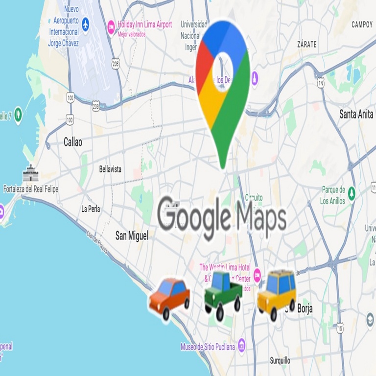 Técnica avanzada en Google Maps para localizar la presencia policial en carreteras.