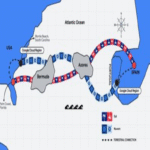 Funcionamiento del nuevo cable submarino de Google que conecta España con Estados Unidos para impulsar la inteligencia artificial y servicios en la nube.