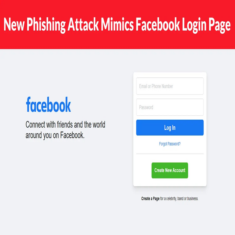 Nuevo ataque de phishing simula página de inicio de sesión de Facebook para robar credenciales.
