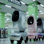 Restricciones para transportar patinetes eléctricos en el metro de Madrid, mientras en China los robots ya se integran como pasajeros habituales.