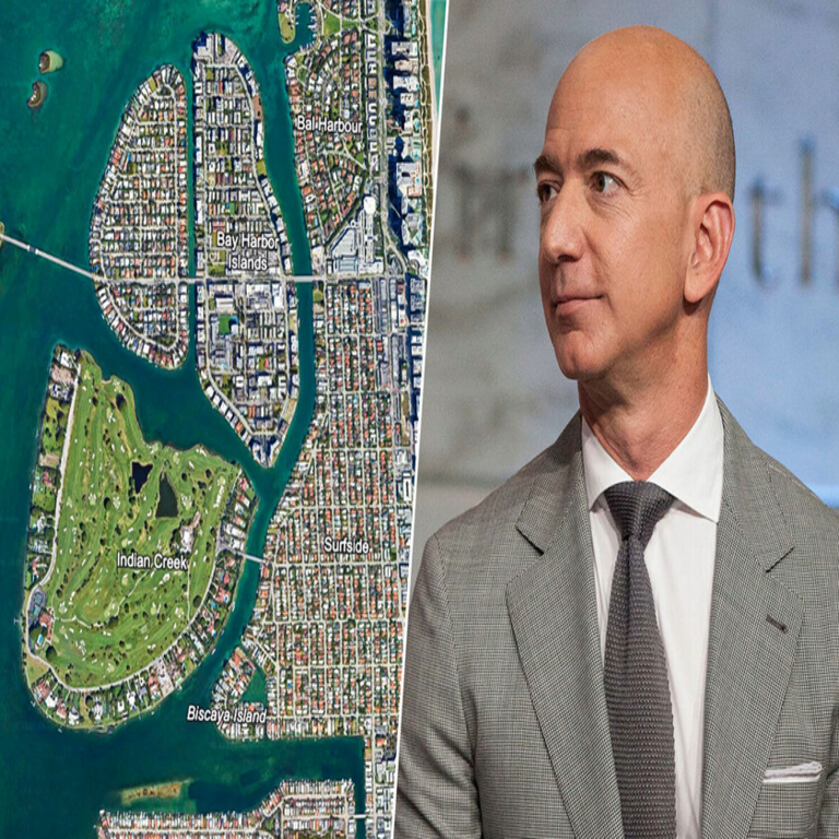Jeff Bezos y sus vecinos adinerados residen en una exclusiva isla artificial que carece de un sistema básico de alcantarillado.