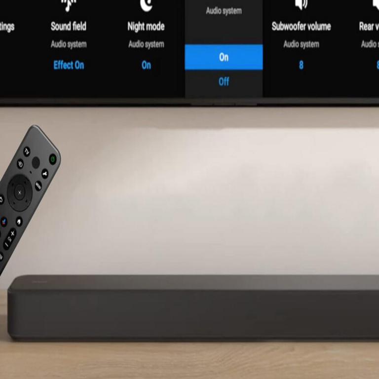 Compacta, con potencia de 350 W y subwoofer incorporado: esta barra de sonido Sony es perfecta para configurar tu sistema de cine en casa.