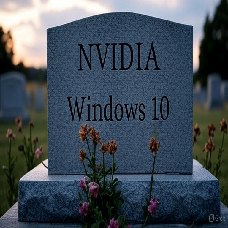 Nvidia establece la fecha límite real para Windows 10 en el ámbito gaming al anunciar el cese del soporte de sus controladores.
