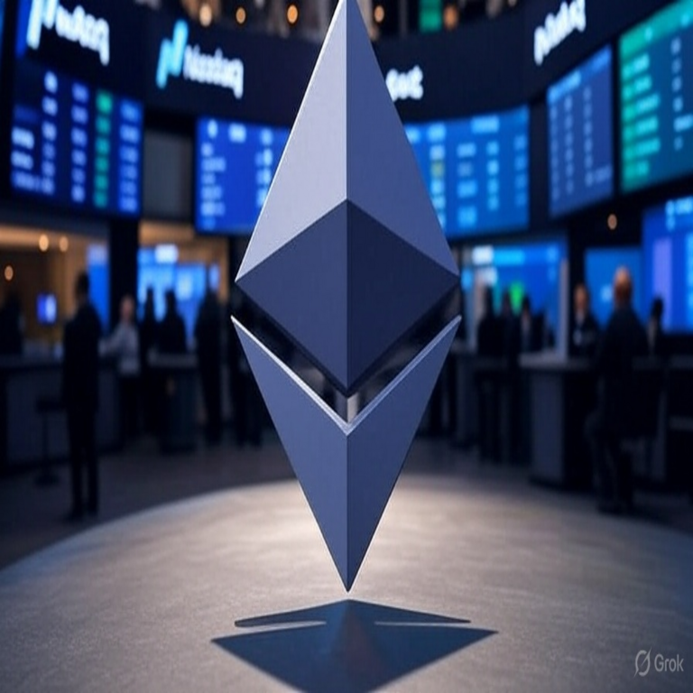 Ethereum conmemora con gran relevancia en Nasdaq su décimo aniversario.