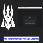 Credenciales de acceso al panel de afiliados del ransomware Qilin expuestas en línea.