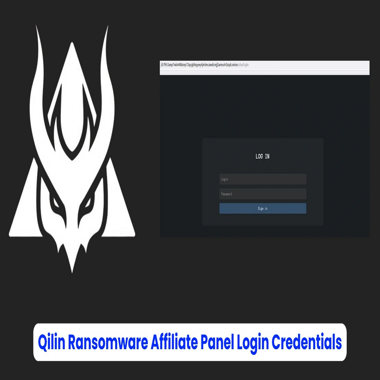 Credenciales de acceso al panel de afiliados del ransomware Qilin expuestas en línea.