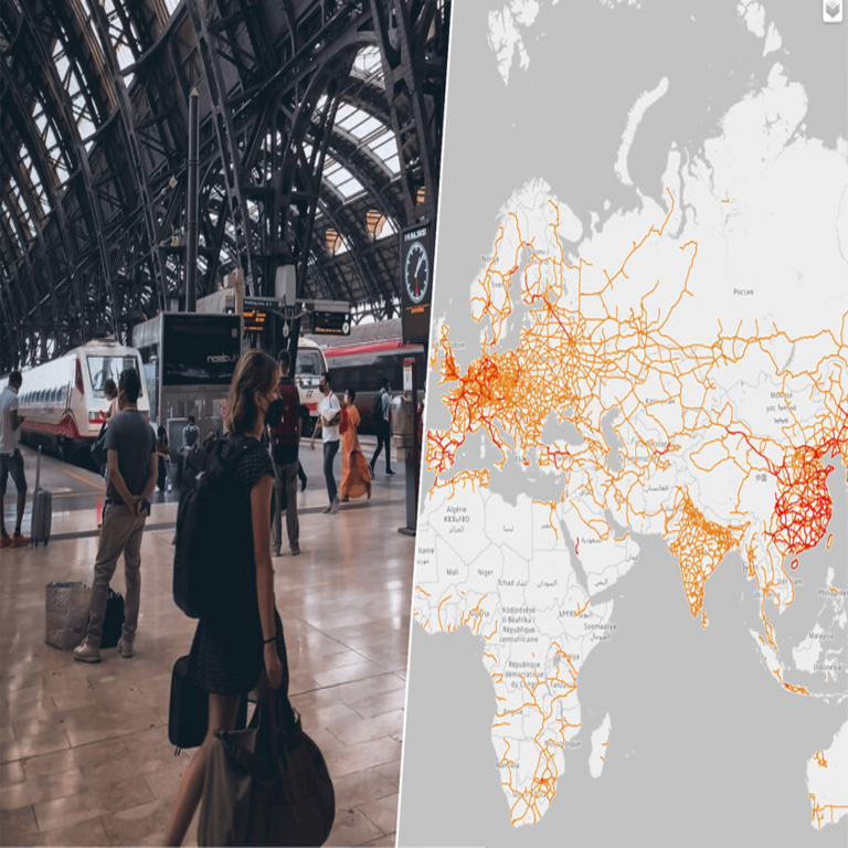 El trayecto ferroviario más extenso del planeta: más de 18.000 kilómetros conectando Portugal y Singapur sin requerir trasbordos.
