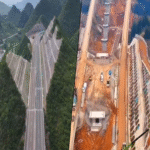 Construir túneles es una práctica común, pero en China existen regiones que optan por métodos alternativos como el corte de montañas para facilitar el desarrollo de infraestructura.