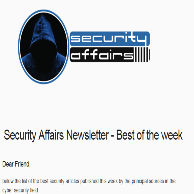Boletín de Seguridad Informática Edición 535 por Pierluigi Paganini – EDICIÓN INTERNACIONAL.