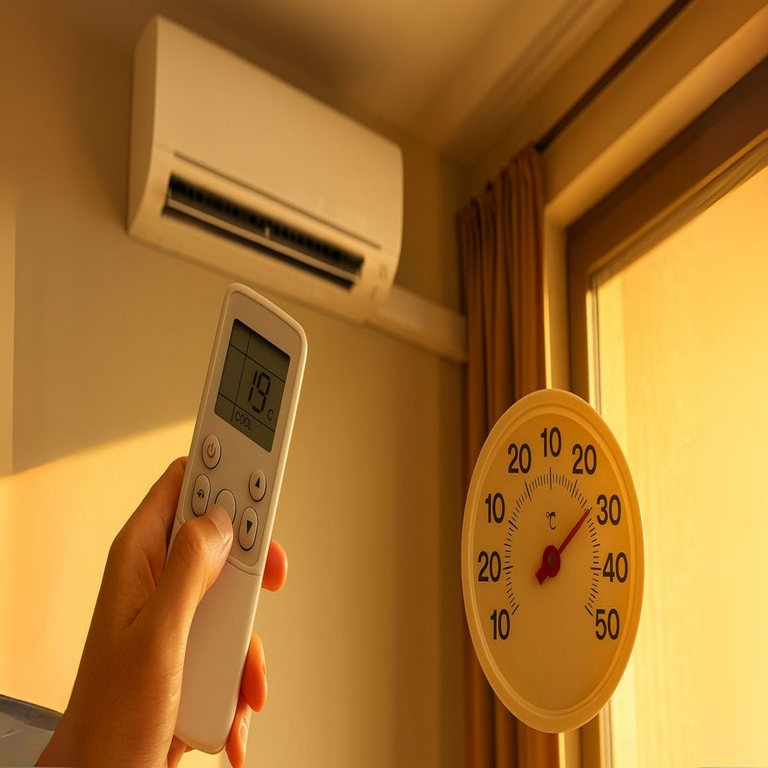 La temperatura menos recomendable para configurar el aire acondicionado durante una ola de calor: incrementa el consumo, reduce la eficiencia de enfriamiento y puede causar daños al equipo.