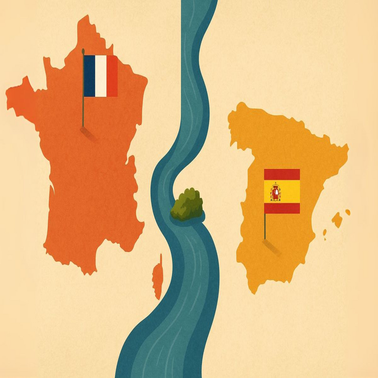 España experimenta una reducción temporal en su extensión territorial debido a factores geopolíticos vinculados a Francia, con una duración limitada a pocos días.