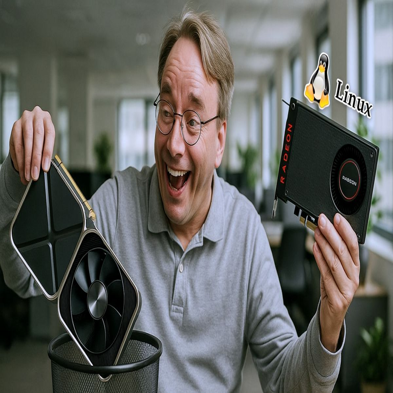 Linus Torvalds emplea esta gráfica de AMD con más de 8 años de antigüedad y no planea sustituirla.