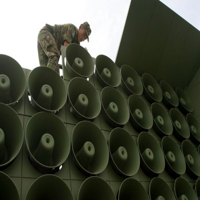 Se está desarrollando un cambio en Corea del Sur: los altavoces utilizados para transmitir mensajes hacia Corea del Norte han sido retirados.