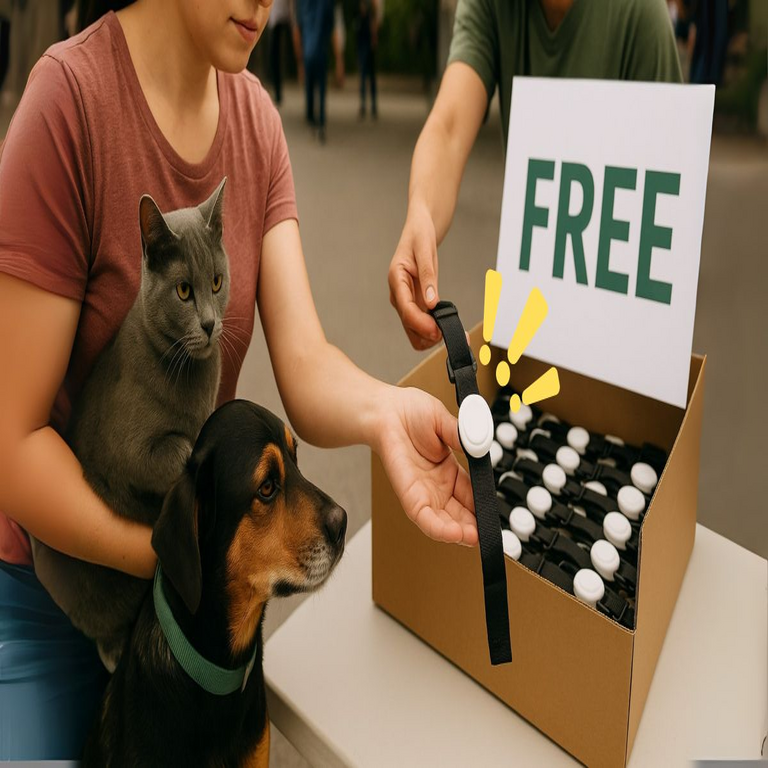 Se distribuyen miles de collares inteligentes similares a AirTag para facilitar la geolocalización inmediata de perros y gatos en situaciones de extravío.
