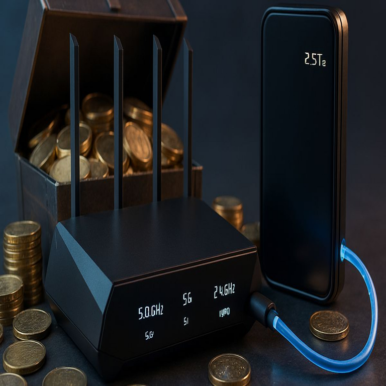 Si tu enrutador WiFi cuenta con este puerto USB, es un recurso valioso: todas las funcionalidades que puedes habilitar al conectar un disco duro.