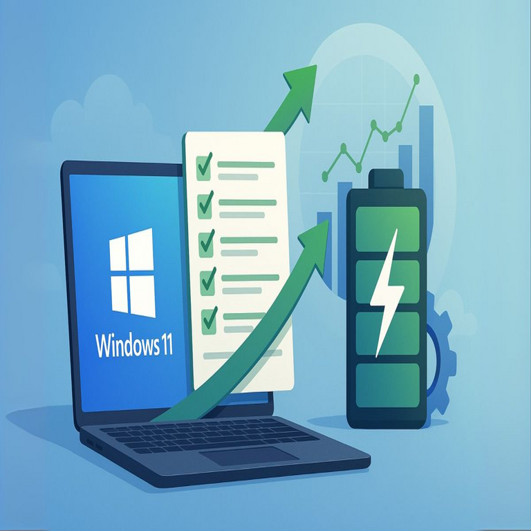 9 estrategias efectivas para optimizar el rendimiento de la batería en equipos con Windows 11.