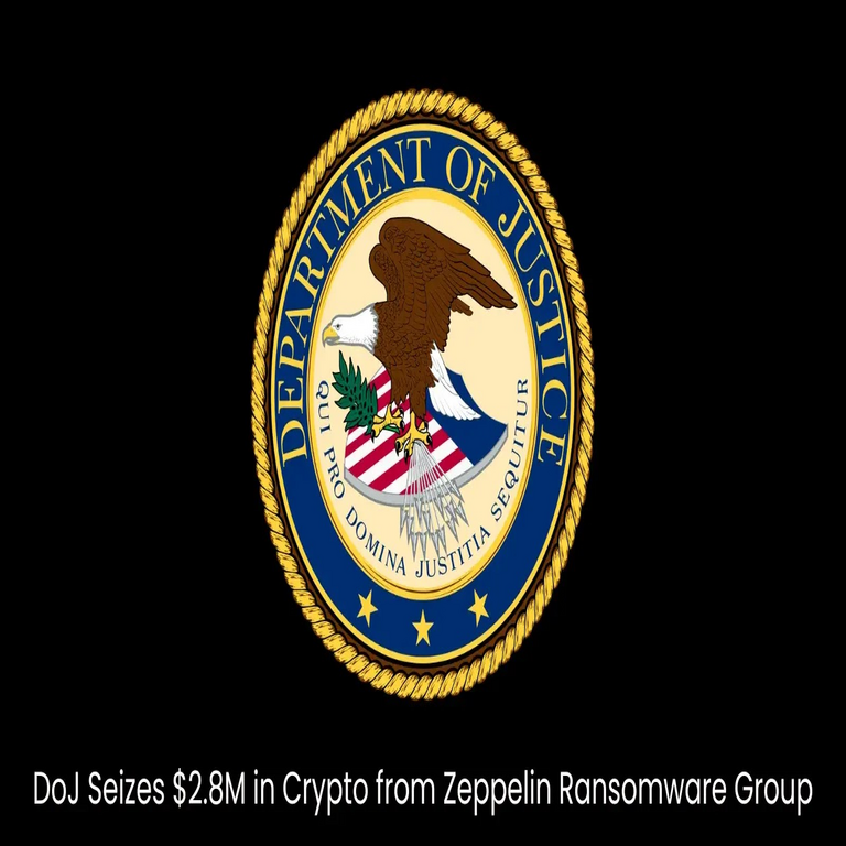 El Departamento de Justicia incauta 2.8 millones en criptomonedas al grupo de ransomware Zeppelin.