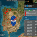 La NASA desarrolla una plataforma digital para monitorear en tiempo real los incendios activos y las zonas afectadas por el fuego en España.