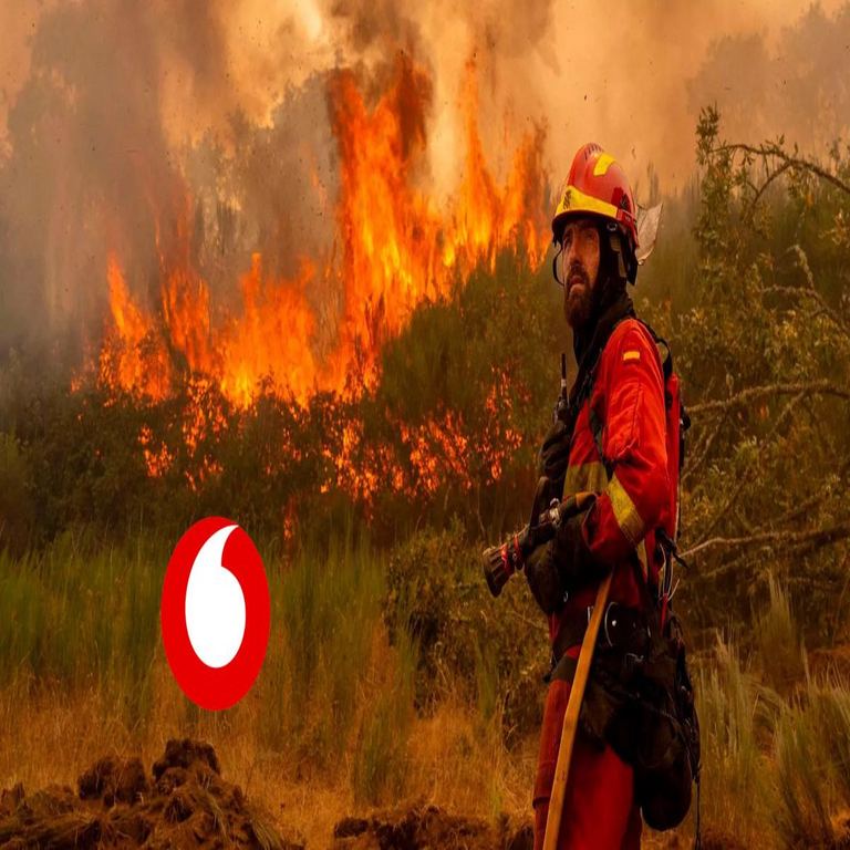 Vodafone implementa una medida de compensación para sus clientes en respuesta a las contingencias originadas por los incendios forestales.