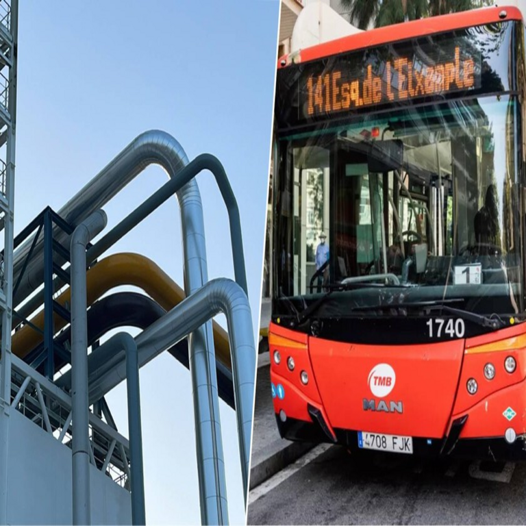 Este autobús de Barcelona lleva cinco años operando con un combustible producido a partir de residuos orgánicos humanos.