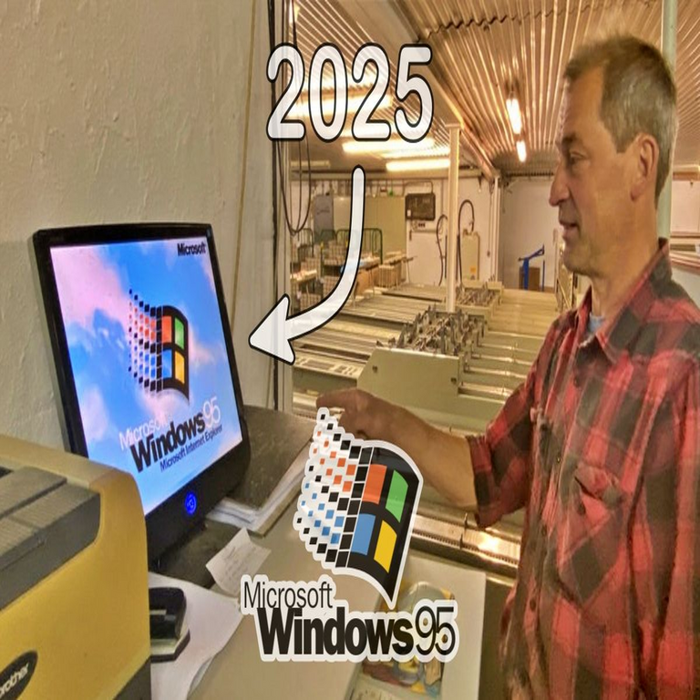 Ni Windows 11 ni Linux: esta planta industrial continúa operando con Windows 95 sin planes de migración.