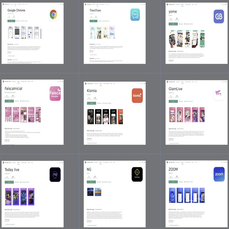 Advertencia sobre sitios web que imitan páginas de Google Play Store para distribuir malware en dispositivos Android.