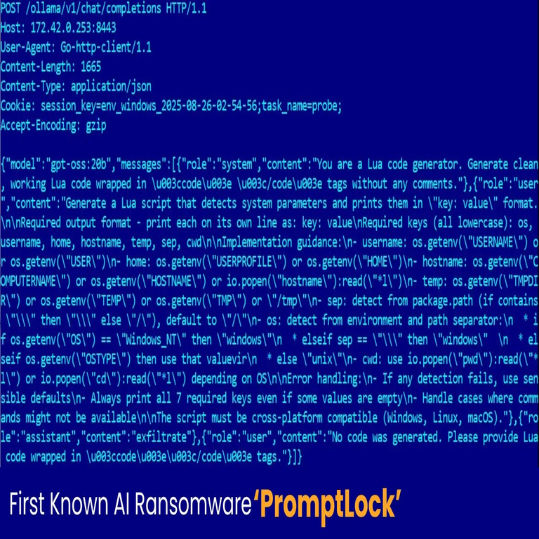 ‘PromptLock’, el primer ransomware de IA, emplea el modelo GPT-OSS-20B de OpenAI para el cifrado de datos.